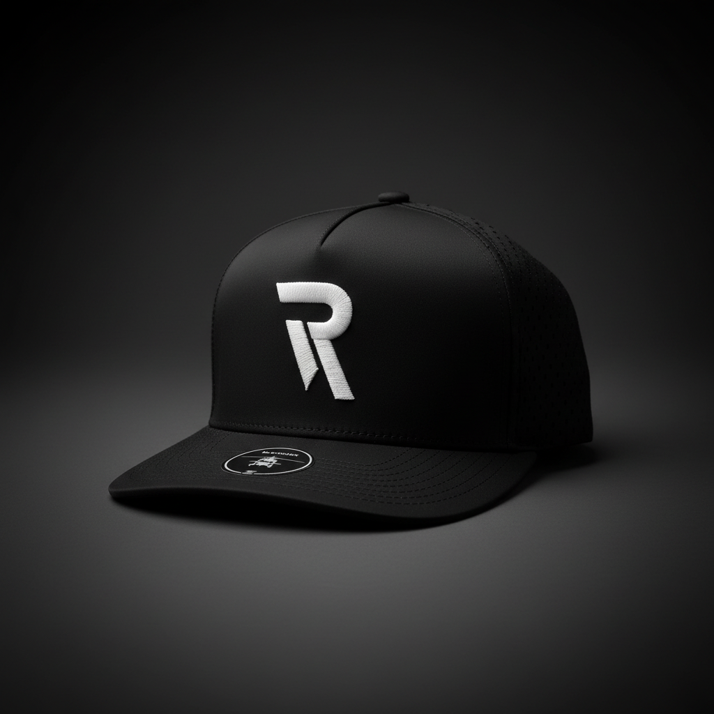 Black Athletic Hat - Professional Shoot