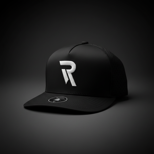 Black Athletic Hat - Professional Shoot